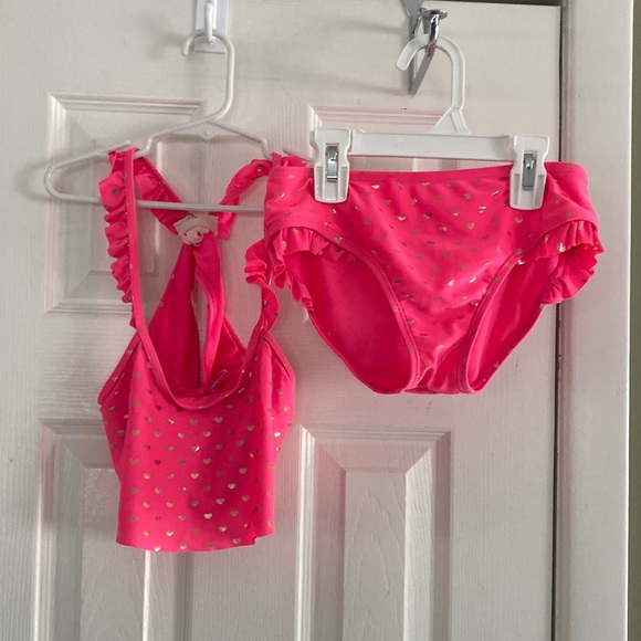 JUICY COUTURE GIRLS 2PC BATHING SUIT SIZE 8/10 - Picture 1 of 8